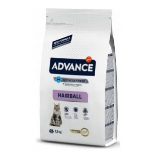 ADVANCE Cat HAIRBALL T&R pieaugušiem kaķiem (tītars, rīsi) 1.5 kg