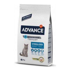 ADVANCE Cat STERELIZED 3kg sterilizētiem kaķiem (tītars un mieži)