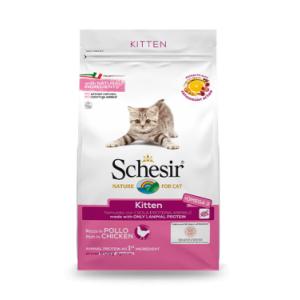Schesir Kitten - Кaķēniem līdz 12 menešiem ar vistu 1.5 kg