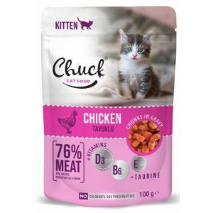 Chuck Pouch Kitten with Chicken konservi kaķēniem ar vistu 100 gr