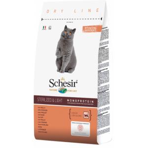 Schesir Sterilized & Light - Sterilizētiem kaķiem (vista un rīsi) 10 kg