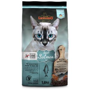 Leonardo Adult Salmon GF bezgraudu sausā barība kaķiem 1,8 kg