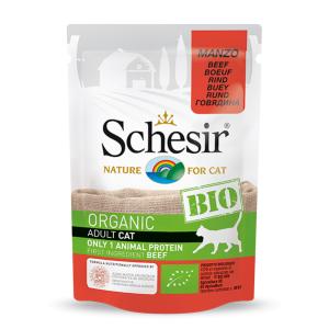 Schesir BIO Organic Cat With Beef - konservi kaķiem 85g