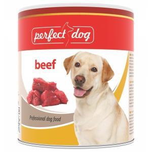 Perfect Dog konservi pieaugušiem suņiem ar liellopu gaļu 800 g