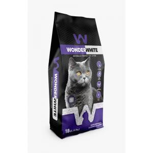 Wonder White cementējošās smiltis kaķu tualetēm ar lavandas smaržu 15,3 kg