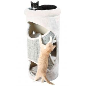 Trixie Gracia kaķu tornis gaiši pelēks / raibs pelēks ø 38 cm, 85 cm
