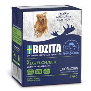 Bozita Chunks in Jelly Elk кусочки в желе с лосем для собак 6 × 370г